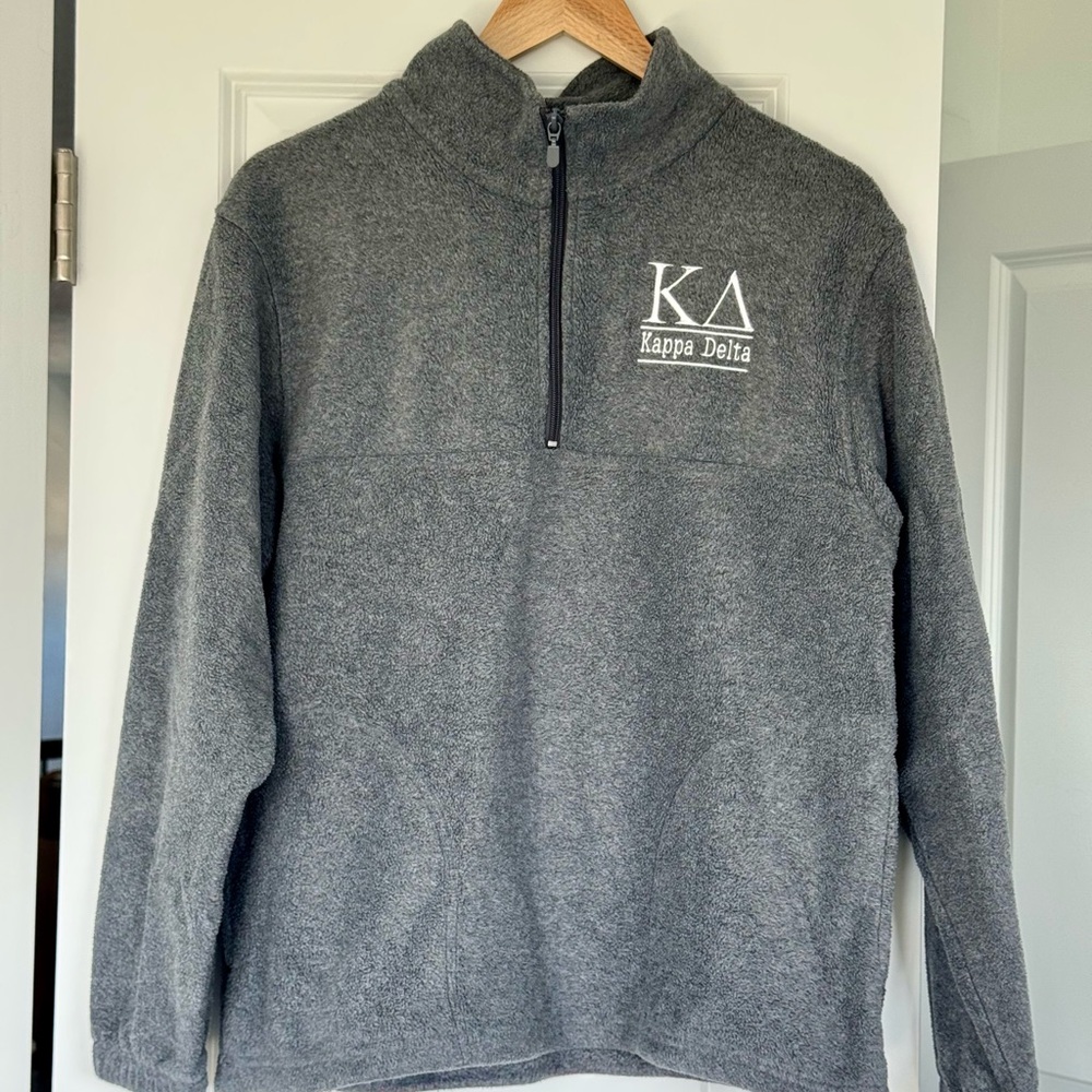 Kappa Delta Women's Gray Quarter-Zip Sweatshirt